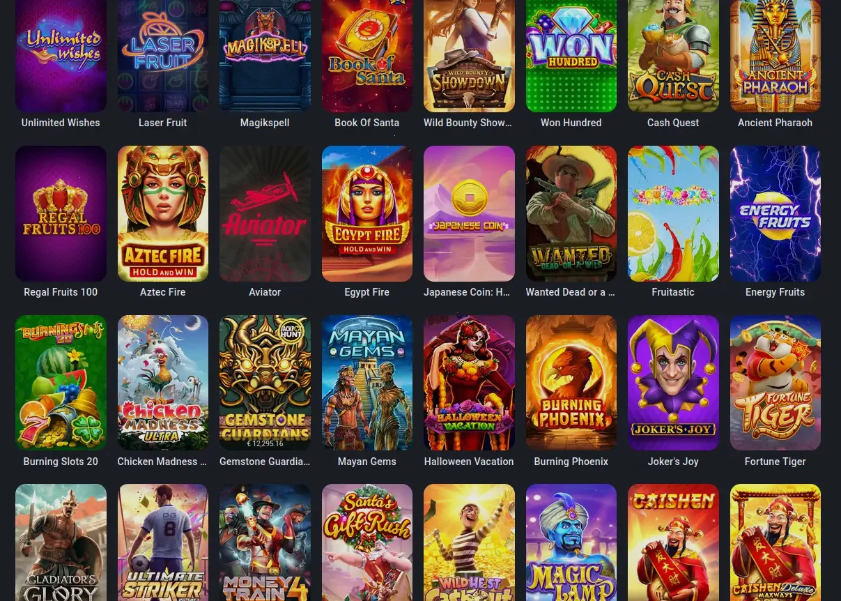 Boom Casino spelaanbod overzicht